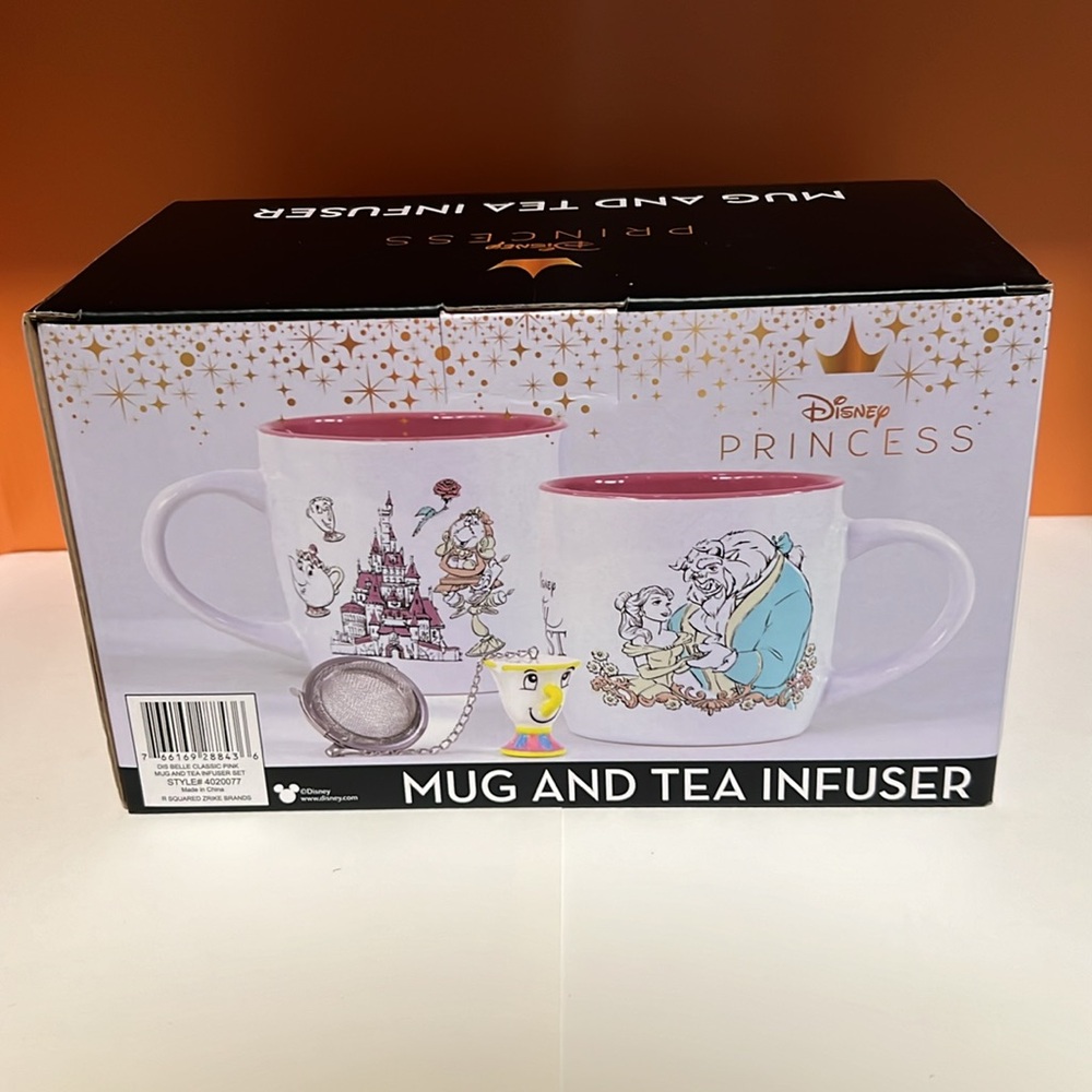 ‼️SOLD‼️DISNEY  Princess beauty and the beast mug and tea infuser set. - Picture 5 of 5